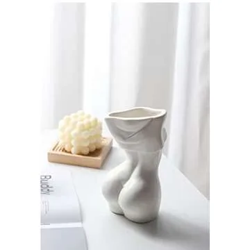 Female Body Vase - Elegant Vase for Flowers, Luxury Home Décor Vase, Woman Body Sculpture, Artistic Plant Vase, Modern Body Planter for Women’s Home Décor