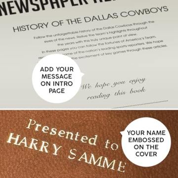 Customized Dallas Cowboys History Book - Perfect Gift