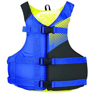 Stohlquist Fit Adult PFD Life Vest | Pack of 4 | Coast Guard Approved, Adjustable Size, Unisex, Lightweight, High Mobility, PVC Free Life Jacket - Value Pack