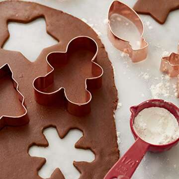 Wilton Copper Cookie Cutter Set with 15 Shapes & Case