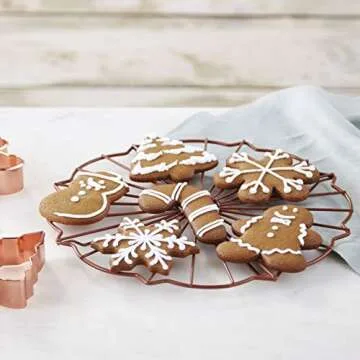Wilton Copper Cookie Cutter Set with 15 Shapes & Case