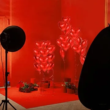 Civaner 50 Pcs Heart Balloons for Valentine's Day Decor