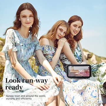 Stylish SEAMOSH Clear Makeup Travel Bag for Women