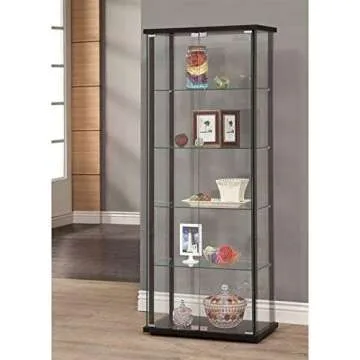 Coaster Home Delphinium 64" Glass Curio Display Case