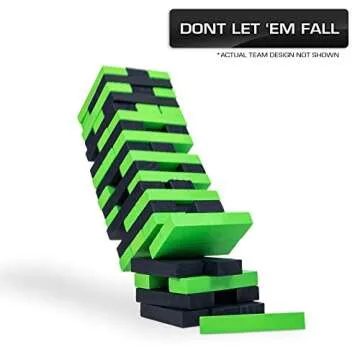 Wild Sports NCAA College Arkansas Razorbacks Table Top Stackers Game , 3" x 1" x .5"