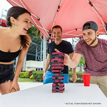 Wild Sports NCAA College Arkansas Razorbacks Table Top Stackers Game , 3" x 1" x .5"