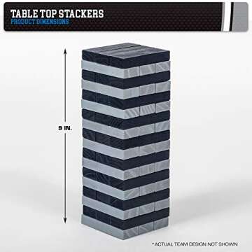 Wild Sports NCAA College Arkansas Razorbacks Table Top Stackers Game , 3" x 1" x .5"