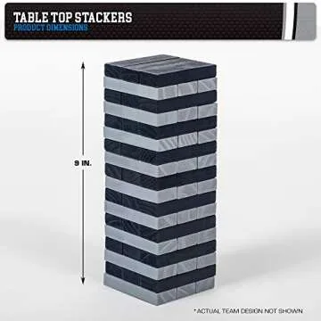 Wild Sports NCAA College Arkansas Razorbacks Table Top Stackers Game , 3" x 1" x .5"