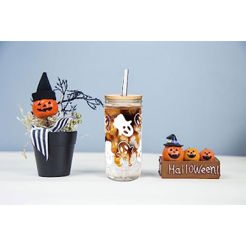 ANOTION Halloween Ghost Cups for Stylish Celebrations