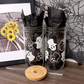 ANOTION Halloween Ghost Cups for Stylish Celebrations