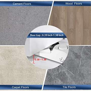 KERUI Door Stop Alarm & Portable Lock for Travel Security