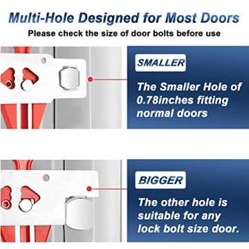 KERUI Door Stop Alarm & Portable Lock for Travel Security