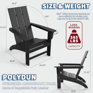 Modern Poly Lumber Adirondack Chairs for All Seasons
