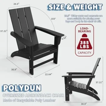 Modern Poly Lumber Adirondack Chairs for All Seasons