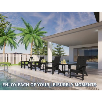 Modern Poly Lumber Adirondack Chairs for All Seasons