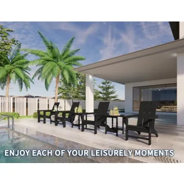 Modern Poly Lumber Adirondack Chairs for All Seasons