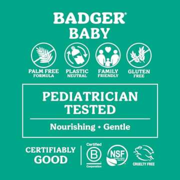 Badger Calming Chamomile Organic Baby Wash 10 fl oz