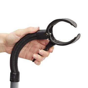 Glamlily Adjustable Hands-Free Hair Dryer Stand Holder 360 Degree Rotation, Compatible with Compact Styling Tools