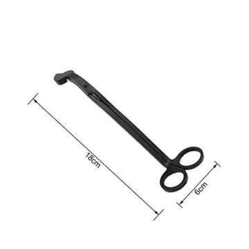 Black Candle Wick Trimmer, Wick Cutter Trimmer, Oil Lamp Candle Wick Scissors Cutter