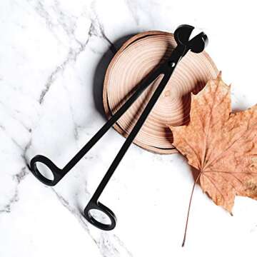 Black Candle Wick Trimmer, Wick Cutter Trimmer, Oil Lamp Candle Wick Scissors Cutter