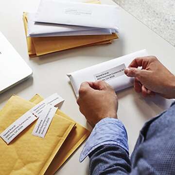 DYMO Authentic LW Mailing Address Labels for LabelWriter Label Printers, (1-1/8" x 3-1/2"), 3 Rolls of 350 (1050 Total)