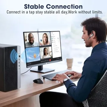 Ngsod Bluetooth Headset with Upgrade Noise Canceling Mic