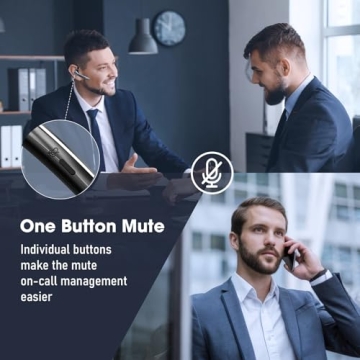 Ngsod Bluetooth Headset with Upgrade Noise Canceling Mic