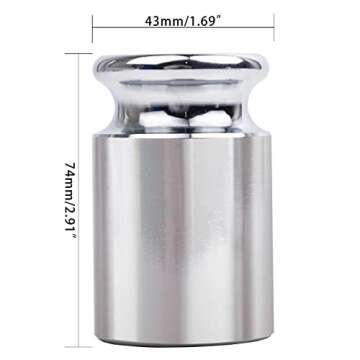 TEXALAN(R) M2 Chrome Scale Calibration Weight 1000g for Lab and Industry