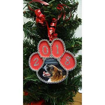 TTLXRL Corbase RHINETSTONE-Look PAW 4.25" X 4" Silver 12pc