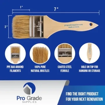 Pro Grade 96 Pack Chip Paint Brushes for Professionals and Crafters