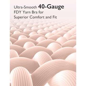 COMFELIE Buttery Comfort Bra Supportive Sport Bra Wirefree Pullover Cami Bras for Heavy Breast Women...