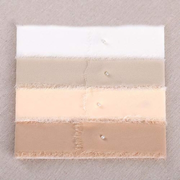 DreamBuilt Handmade Silk-Like Ribbons for Wedding Bouquets and Gifts