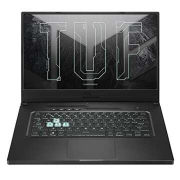 ASUS TUF Dash 15 (2021) Ultra Slim Gaming Laptop, 15.6â€ 144Hz FHD, GeForce RTX 3050 Ti, Intel Core i7-11370H, 8GB DDR4, 512GB PCIe NVMe SSD, Wi-Fi 6, Windows 10, Eclipse Grey Color, TUF516PE-AB73