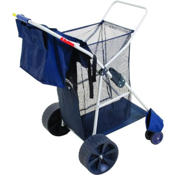 Rio Beach Wonder Wheeler Deluxe Folding Cart for Outdoors