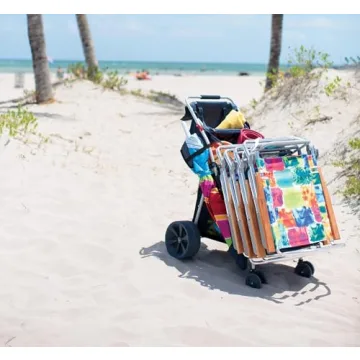 Rio Beach Wonder Wheeler Deluxe Folding Cart for Outdoors