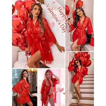 Stunning Avidlove Lace Kimono Robe for Elegant Nights
