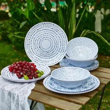 Stylish Melamine Dinnerware Set for All Occasions