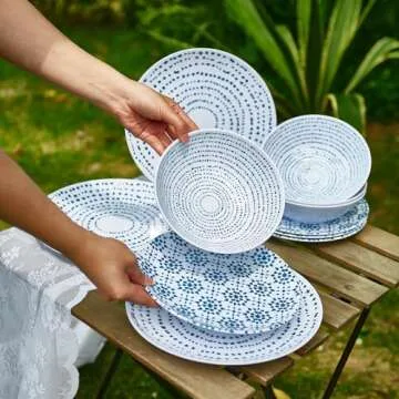 Stylish Melamine Dinnerware Set for All Occasions