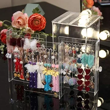 Sooyee Clear Earring Display Organizer for Jewelry Lovers