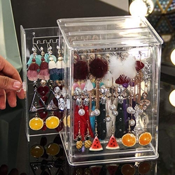 Sooyee Clear Earring Display Organizer for Jewelry Lovers