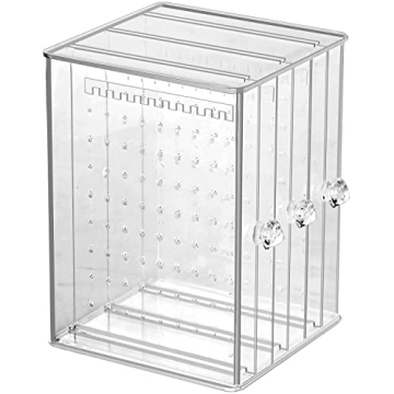 Sooyee Clear Earring Display Organizer for Jewelry Lovers
