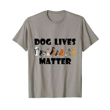 SmileteesPets Cute Dog Lives Matter pet Rescue T-shirt
