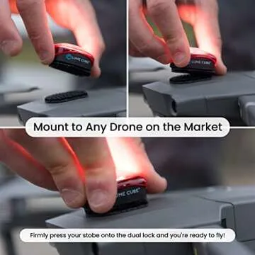 Lume Cube - Drone Strobe - Anti-Collision Lighting - FAA Anti-Collision Light - Fits All Drones - Long Battery Life - DJI Mini, Mavic, Phantom, Inspire, Matrice