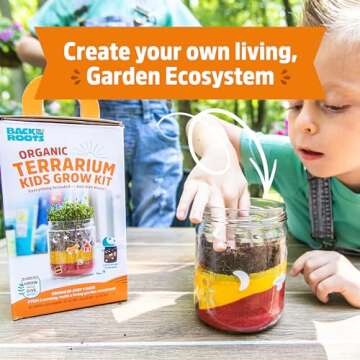 Back to the Roots STEM Certified Kids Terrarium Grow Kit - Easy-to-Use DIY Set for All Ages Small