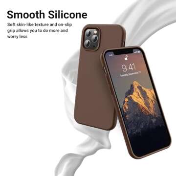 OTOFLY Compatible with iPhone 12 Pro Max Case 6.7 inch(2020),[Silky and Soft Touch Series] Premium S...