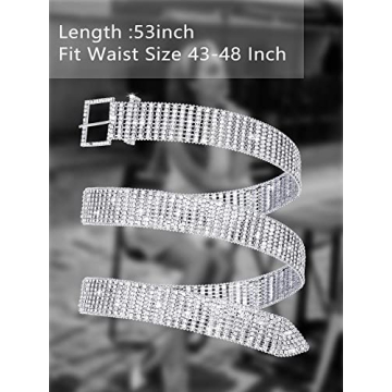 Geyoga Rhinestone Belts for Women - Elegant Waist Accessories