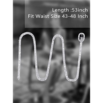 Geyoga Rhinestone Belts for Women - Elegant Waist Accessories