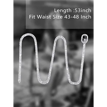Geyoga Rhinestone Belts for Women - Elegant Waist Accessories