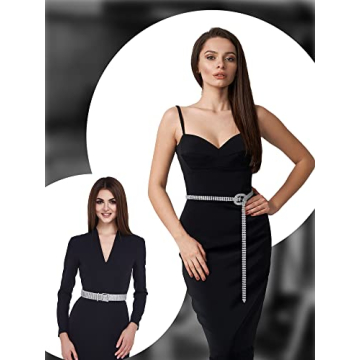 Geyoga Rhinestone Belts for Women - Elegant Waist Accessories