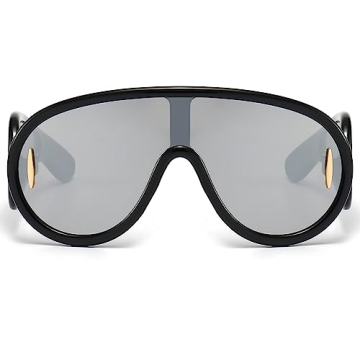 Wave Mask Oversized Sunglasses UV400 for Men Women
